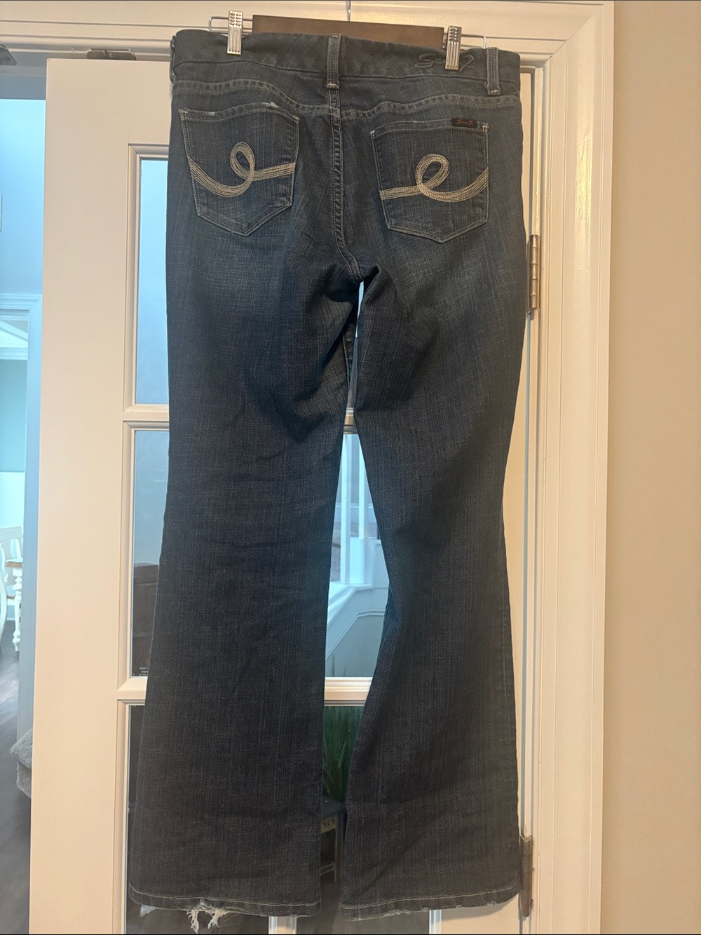 Seven7 Dark Wash Women's Bootcut Jeans - Classic Blue - Picture 5 of 7